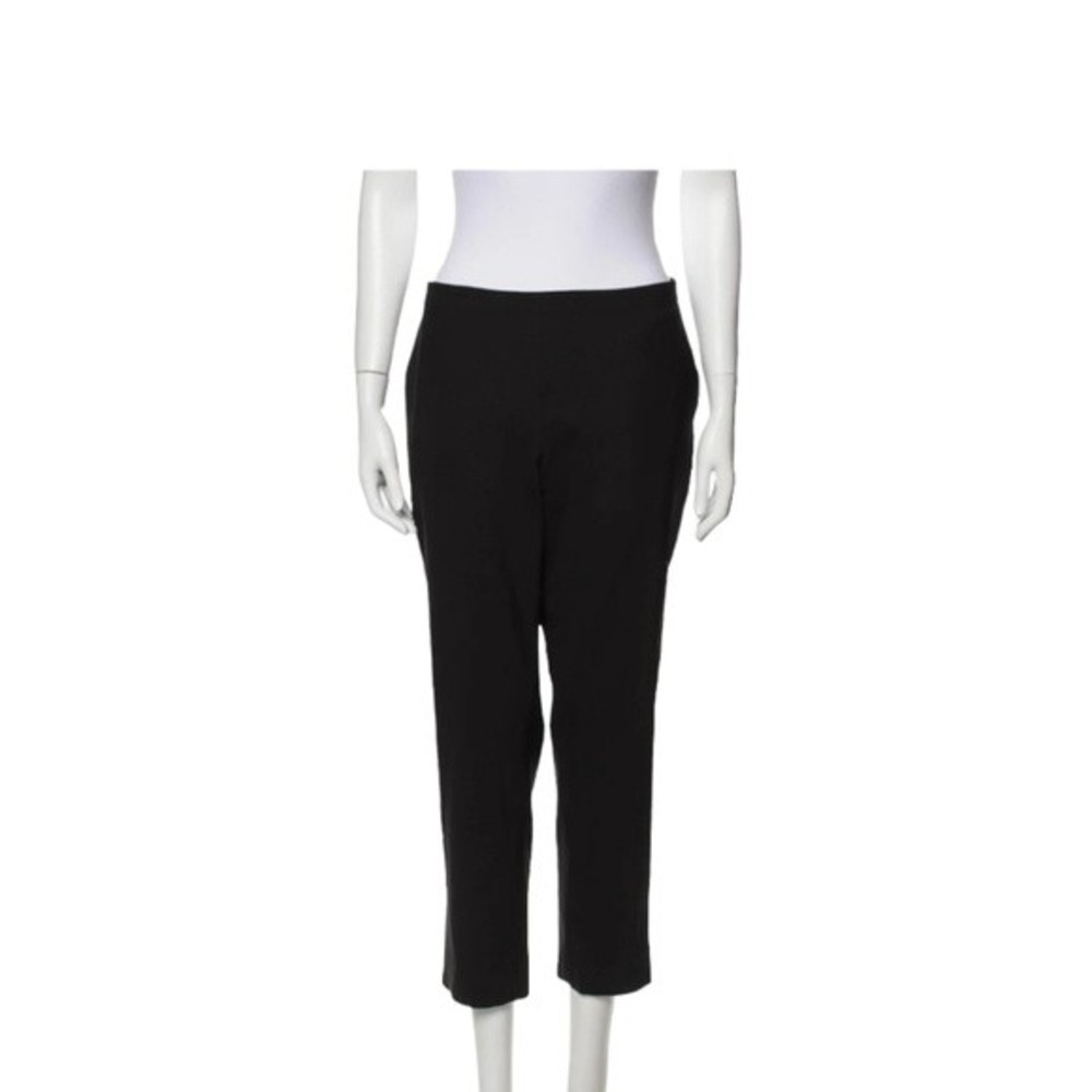 6397 Tropical Wool Mid Rise Cropped Pants Size Large Black - Picture 9 of 11